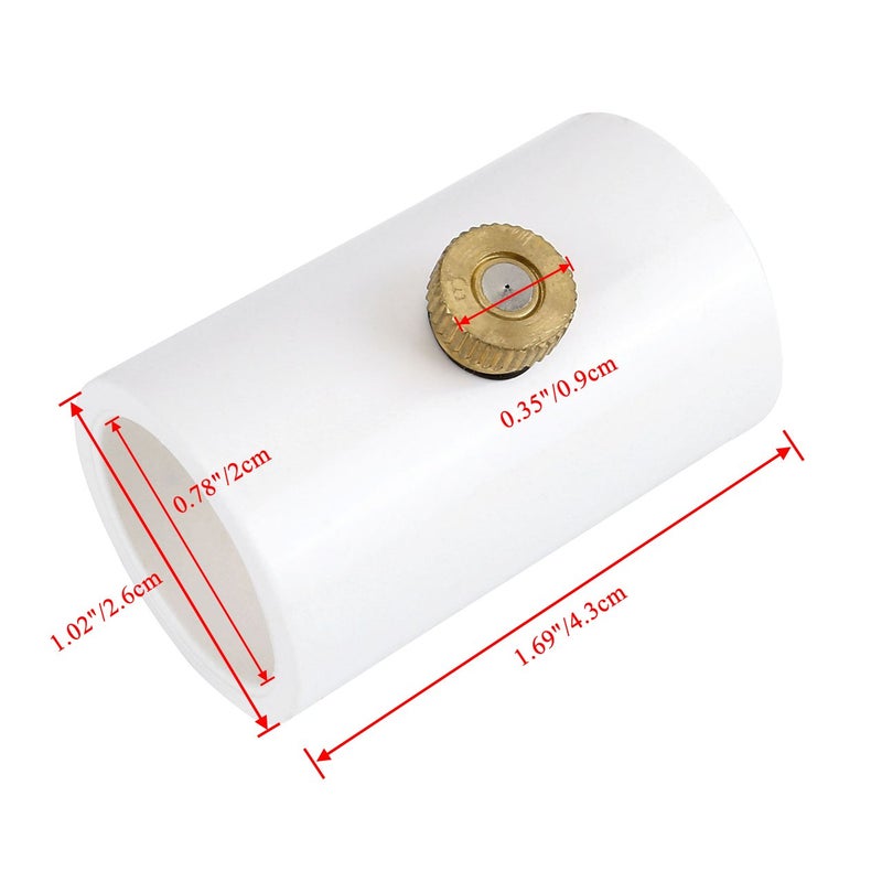 CozyCabin 1/2 inch PVC Splitter with Brass Mist Nozzle (Pack of 10) - Image 2